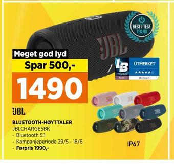 POWER Bluetooth høyttaler tilbud