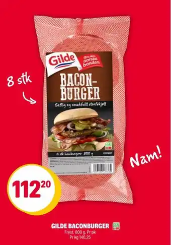 Coop Extra GILDE BACONBURGER tilbud