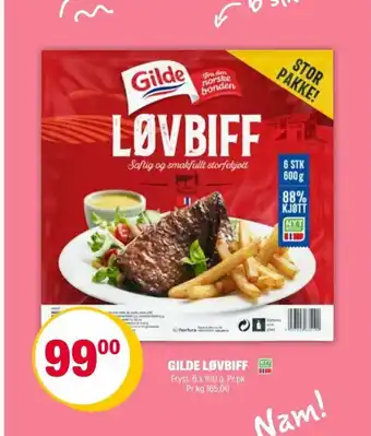 Coop Extra GILDE LØVBIFF tilbud