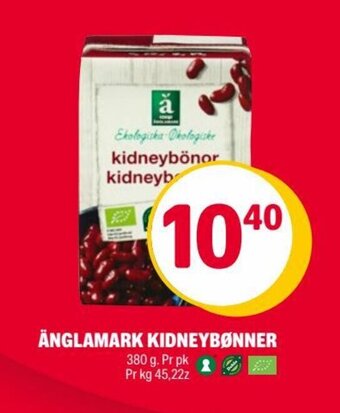 Coop Extra ÄNGLAMARK KIDNEYBØNNER tilbud