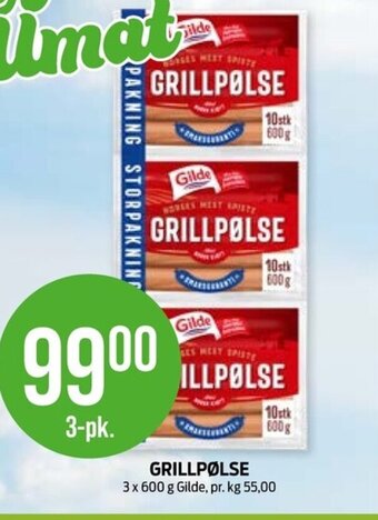 Kiwi GRILLPØLSE tilbud