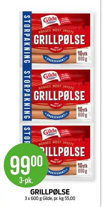 Kiwi GRILLPØLSE Gilde tilbud