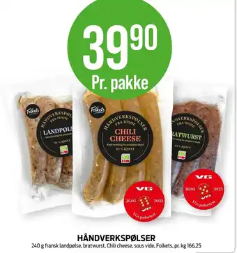 Kiwi HÅNDVERKSPØLSER Folkets tilbud