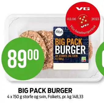 Kiwi BIG PACK BURGER Folkets tilbud