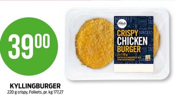 Kiwi KYLLINGBURGER tilbud