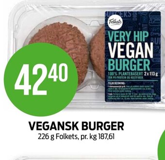 Kiwi VEGANSK BURGER tilbud