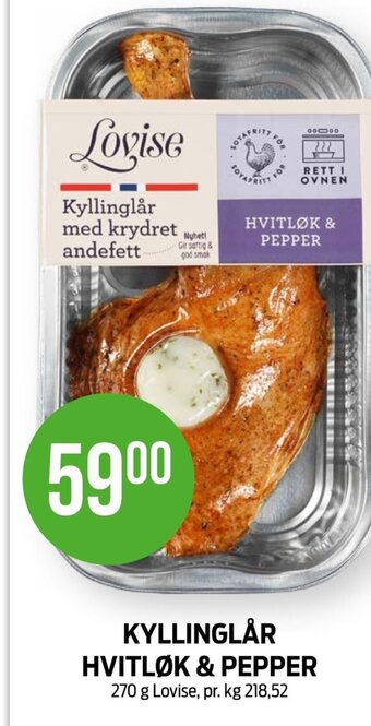 Kiwi KYLLINGLÅR HVITLØK & PEPPER tilbud