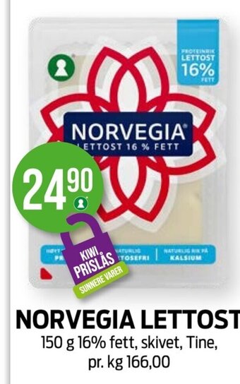 Kiwi NORVEGIA LETTOST tilbud