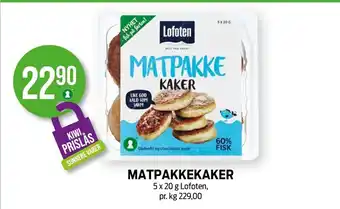 Kiwi MATPAKKEKAKER Lofoten tilbud