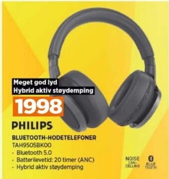POWER PHILIPS BLUETOOTH-HODETELEFONER TAH9505BK00 tilbud