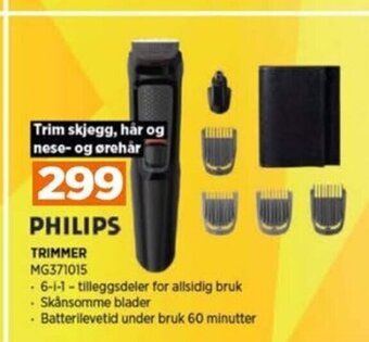POWER PHILIPS TRIMMER tilbud