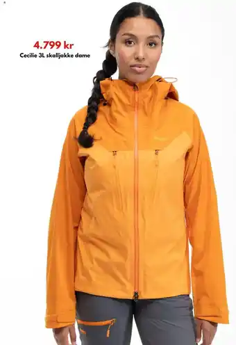 Intersport Cecilie 3L skalljakke dame tilbud