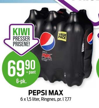 Kiwi Pepsi max tilbud