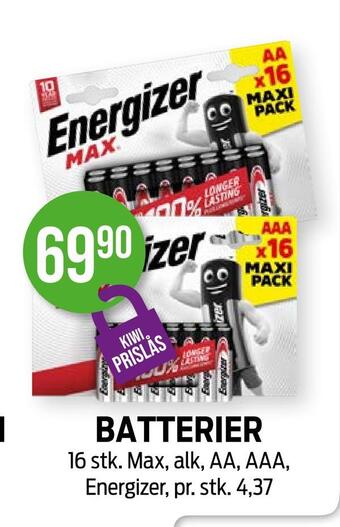 Kiwi Batterier tilbud