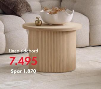 Fagmøbler Linea sidebord tilbud