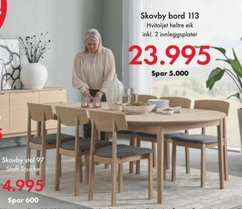 Fagmøbler Skovby bord tilbud