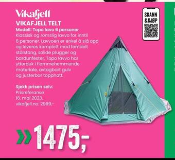 Sport Outlet Vikafjell telt tilbud