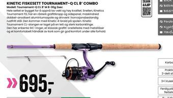 Sport Outlet Kinetic fiskesett tournament-q cl 8' combo tilbud