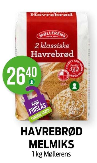 Kiwi Havrebrød melmiks tilbud