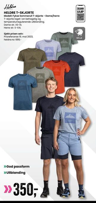 Sport Outlet Heldre t-skjorte tilbud