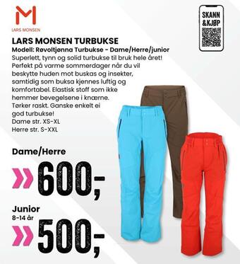 Sport Outlet Lars monsen turbukse tilbud