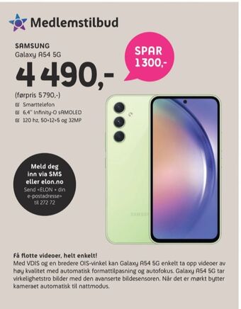 Galaxy a54 mobiltelefon