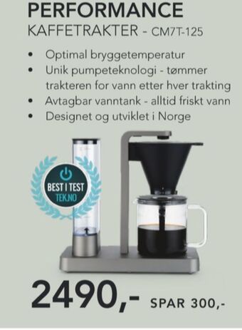 ELON Wilfa kaffemaskin tilbud