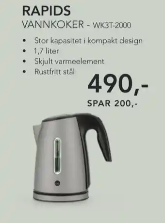 ELON Wilfa vannkoker tilbud