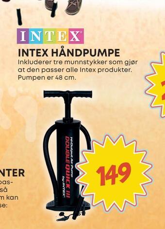 Extra Leker Intex håndpumpe tilbud