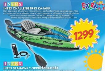 Extra Leker Intex challenger k1 kajakk tilbud