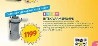 Extra Leker Intex varmepumpe tilbud