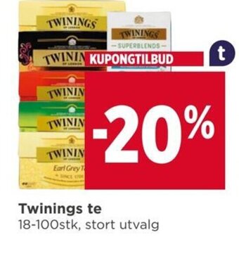 Meny Twinings te tilbud