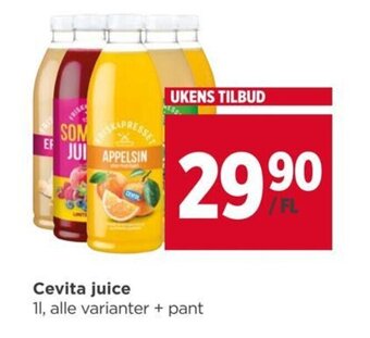 Meny Cevita juice tilbud