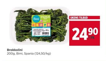 Meny Brokkolini tilbud