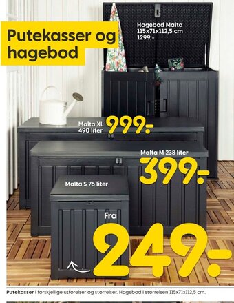 Rusta Putekasser tilbud