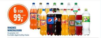 Coop Obs Ringnes mineralvann tilbud
