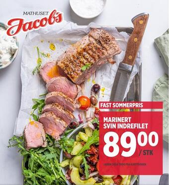 Jacobs Marinert svin indrefilet tilbud