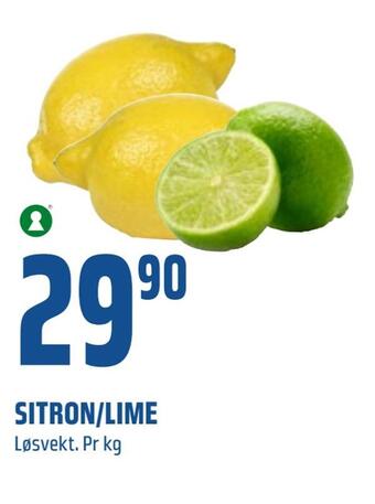 Coop Obs Sitron/lime tilbud
