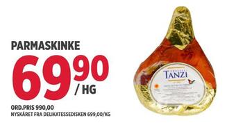 Jacobs Parmaskinke tilbud