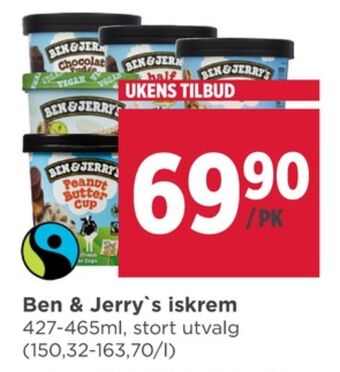Meny Ben & jerrys is tilbud