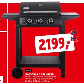 jem & fix Gassgrill 3 brennere tilbud