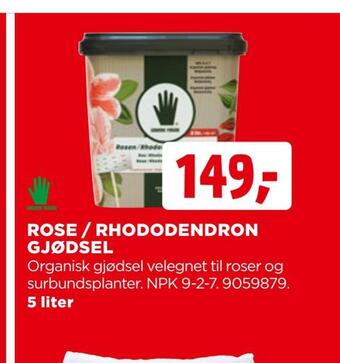 jem & fix Rose / rhododendron gjødsel tilbud