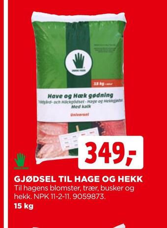 jem & fix Gjødsel til hage og hekk tilbud