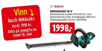 jem & fix Hekksaks 18 v tilbud