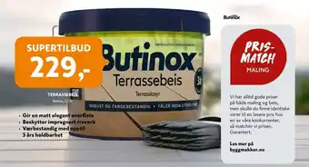 Byggmakker TERRASSEBEIS Butinox, 2,7 ltr tilbud
