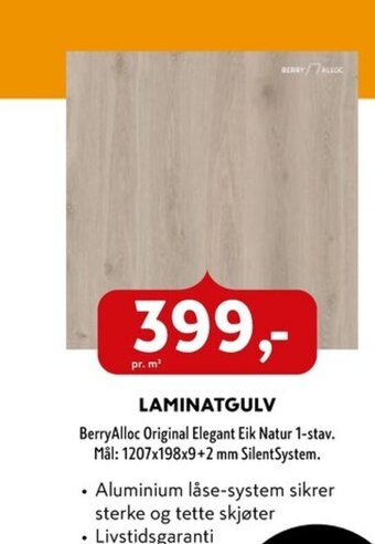 Byggmakker LAMINATGULV tilbud