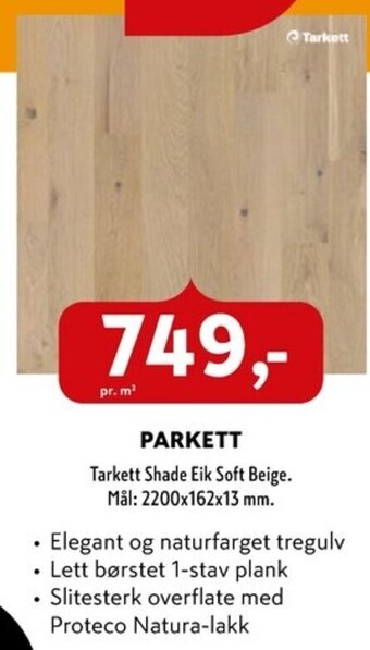 Byggmakker PARKETT tilbud