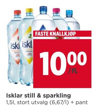 Meny Isklar still & sparkling tilbud