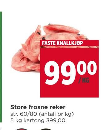 Meny Store frosne reker tilbud