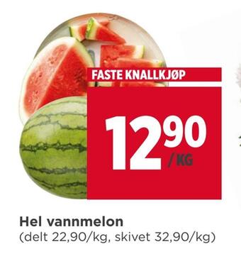 Meny Hel vannmelon tilbud